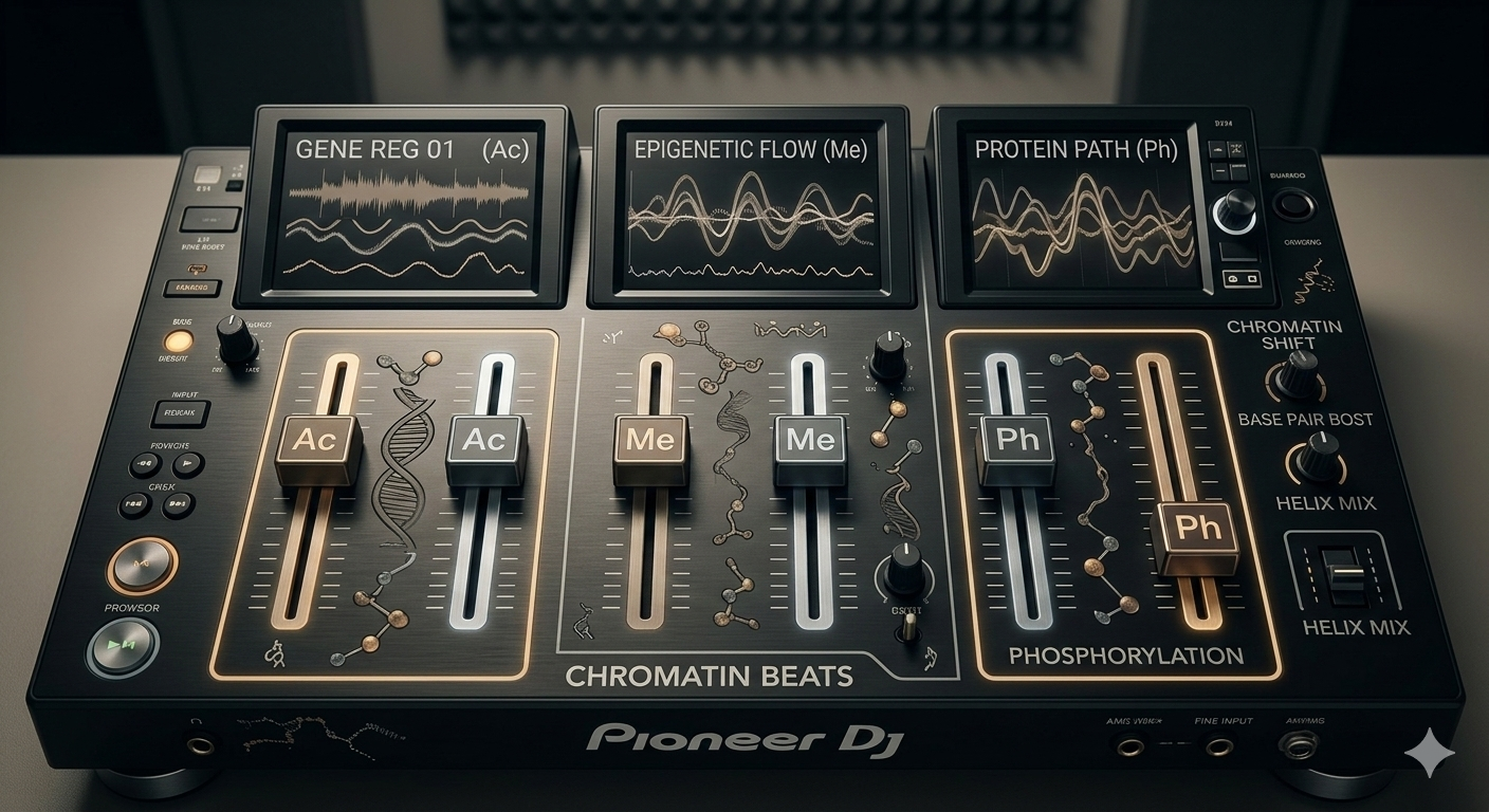 Histone code illustration